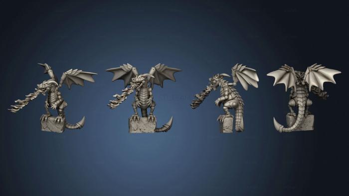 3D model Dragon Whelp Construct Attacking (STL)