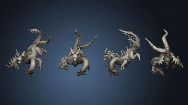 3D model Dungeon Hydra Angry Large (STL)