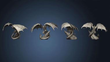 3D model Dungeon Terror Wyvern Huge (STL)