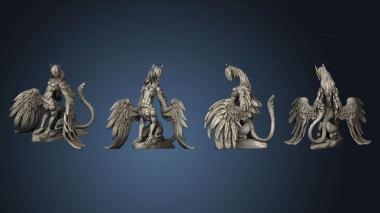 3D model Elemental Creatures Death Sphinx (STL)