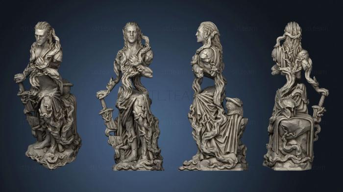 3D model Entangled Elven Statue No s (STL)