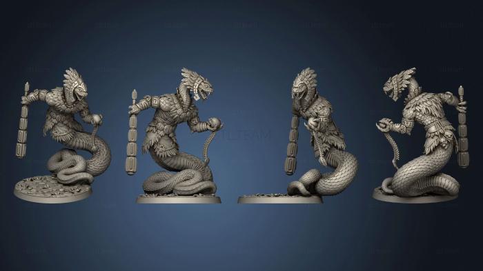 3D model Era of the Great Serpent Yuan Ti Priest 1 base (STL)