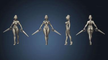 3D model Fallen Angel Sword 2 Variations 02 (STL)