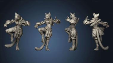 3D model female tabaxi monk (STL)