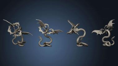 3D model Flying Snake Fire Breath (STL)