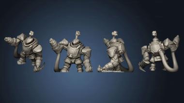 3D model Furnace Golem no Base v 2 (STL)