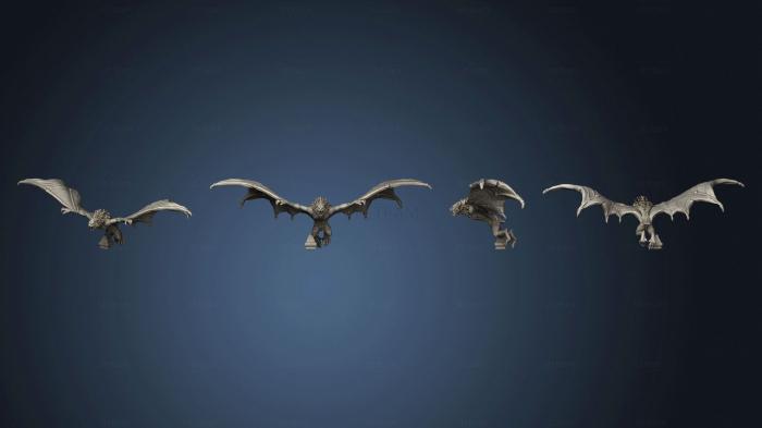 3D модель Гигантская Летучая мышь Летает в 2 Вариациях, Большая (STL)