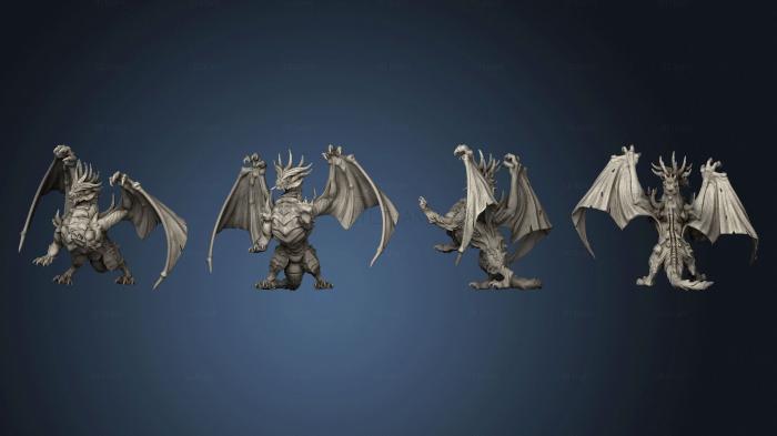 Статуэтки герои, монстры и демоны Gray Dragon Claw Attack Huge