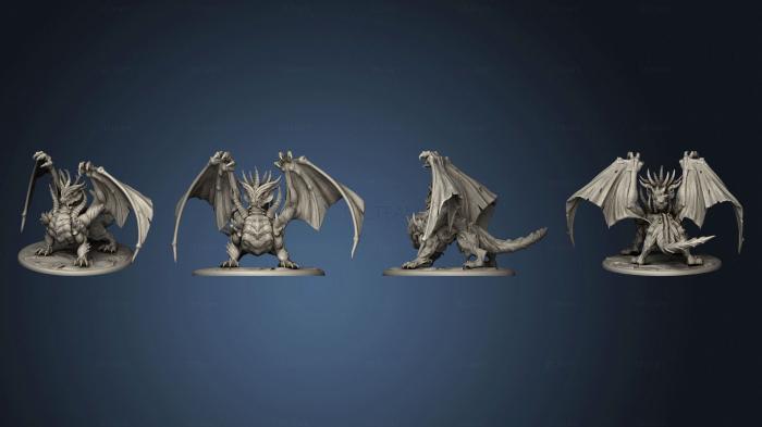 3D модель Серый Дракон Огромен (STL)