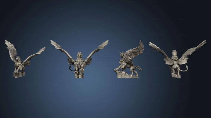 Статуэтки герои, монстры и демоны Griffin Armored Mount 2 Variations Large