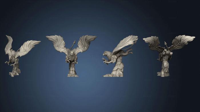 3D model Griffin Attacking Large (STL)