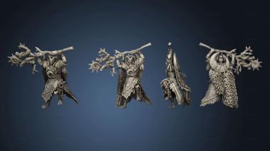 3D model Grovebred Druid Pose 04 body (STL)