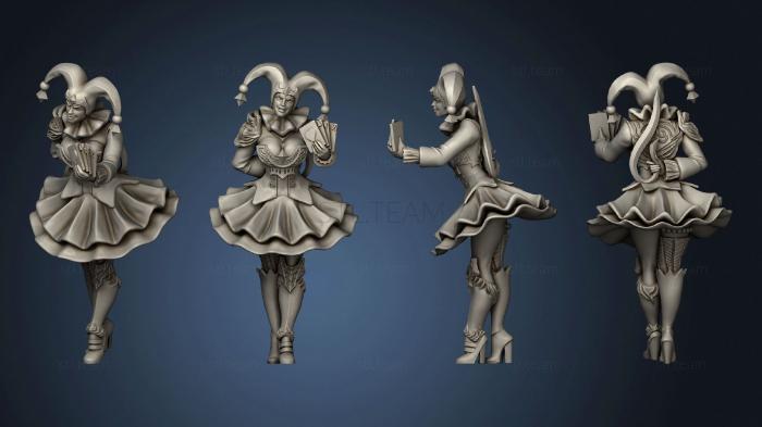 3D model Harlequin Mad Girl Cards (STL)