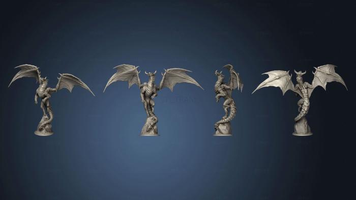 3D model Heaven and Hell Cloud Dragon Young Complete (STL)