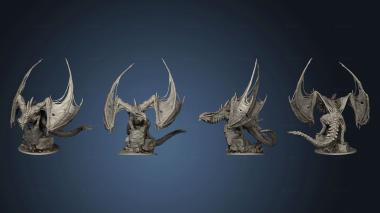 3D model Heaven and Hell Magma Dragon Adult Complete (STL)