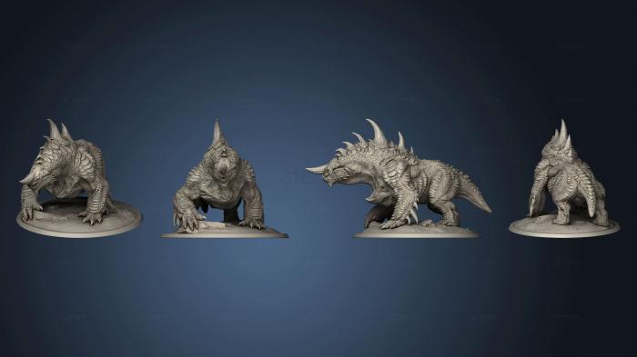 3D модель Рай и Ад Стигийской Сторожевой Собаки Завершены (STL)