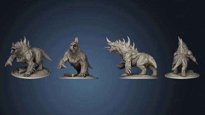 3D model Heaven and Hell Stygian Guardhound Roar Complete (STL)