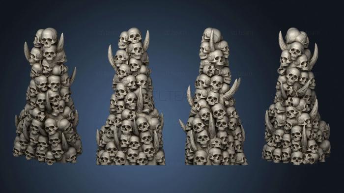 3D модель Барьер черепа адского ландшафта 3 против 2 (STL)