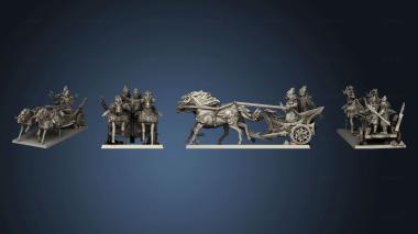 3D model hunting chariot (STL)