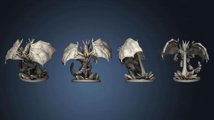 3D модель Ледяной дракон, Отец Мороза, Сумка для Всего (STL)