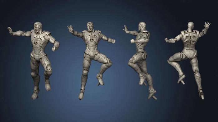 3D модель Железный Человек Поврежден в Бою (STL)