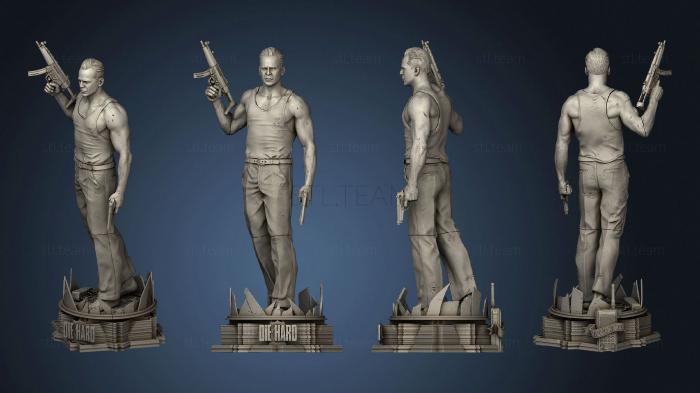 3D модель Статуя Джона Макклейна (STL)