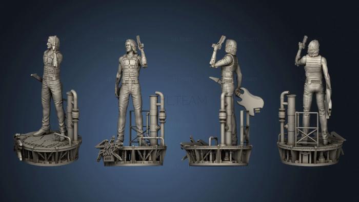 3D model Johnny Silverhand Statue (STL)