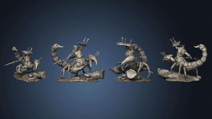 3D model Kelitrian Warrior pose 2 (STL)