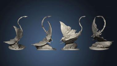 3D model Manta Ray Diving Large (STL)