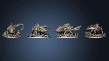 3D model Maori Mythos Taniwha base (STL)