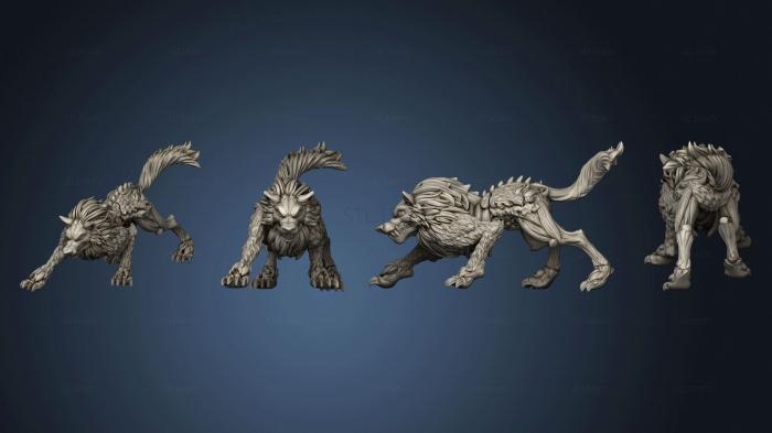 3D model Midnight Wolf A (STL)