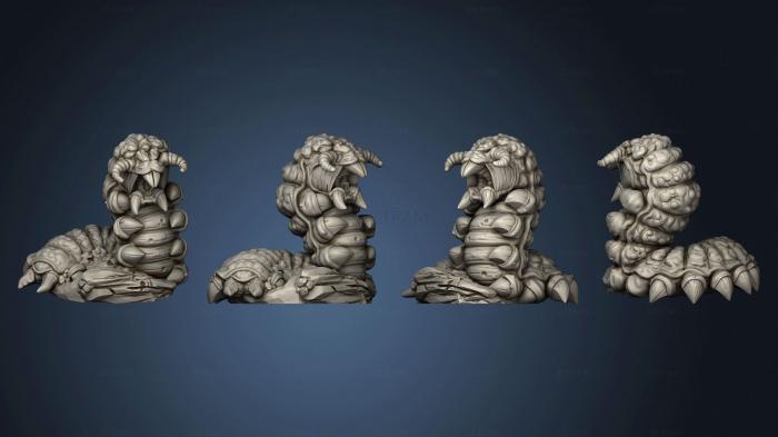 3D model Monsters of the Deep Cave Worm 1 (STL)