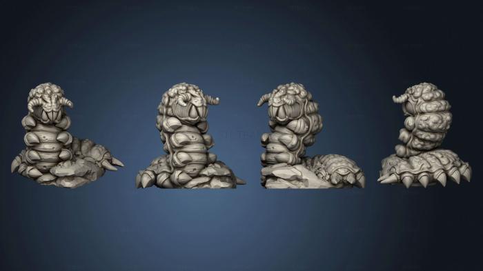 3D model Monsters of the Deep Cave Worm 2 (STL)