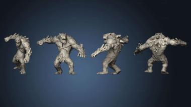 3D model Mountain Troll Punching Large (STL)
