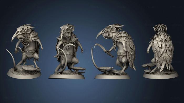 3D model Mouse Look Right Shaman A (STL)