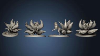 3D model Nine Tailed Fox Mount 2 Variations Large (STL)