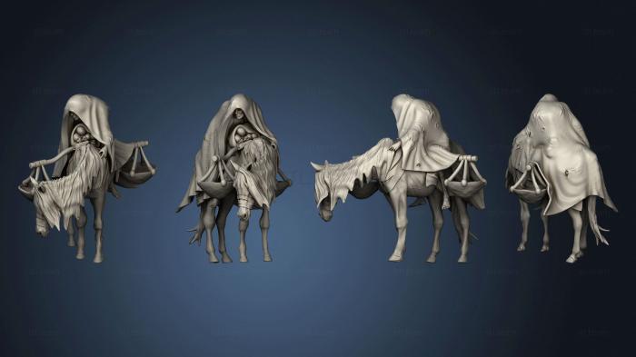 3D model Norse Raiders Horsman of Famine Large (STL)