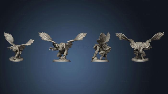 3D model Norse Raiders Owl Goddess Wings Large v 3 (STL)