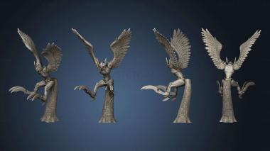 3D model Owl Harpy Attacking Large (STL)