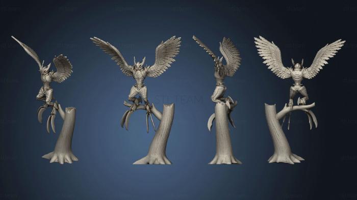 3D model Owl Harpy Intimidating Large (STL)