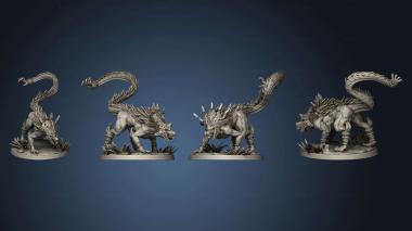 3D model Pantheon of Aztecs Ahuizotl base (STL)