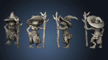 3D model Polly Grimm Frogfolk Girl Mage (STL)