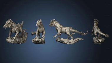 3D model Qilin White Dragon Horse Flying Large (STL)