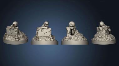 3D model Rising Skeletons Set 05 (STL)