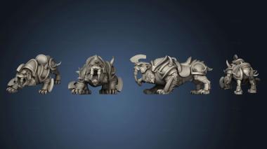 3D model Saber Tooth amor 2 (STL)