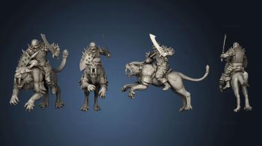 3D model Sabertooth rider (STL)