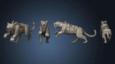 3D model sabertooth tiger 1 (STL)