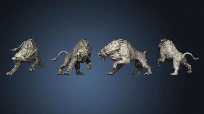 3D модель Саблезубый Волк 5 (STL)