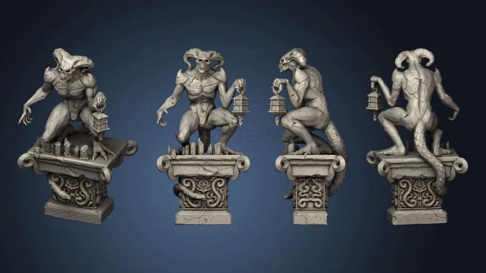 3D модель Декорации Статуи Демона (STL)