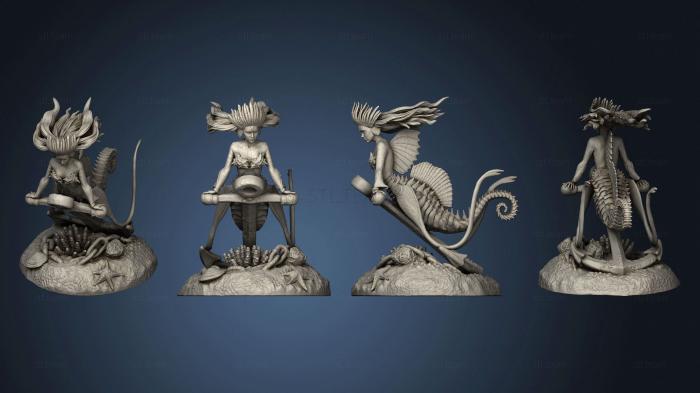 3D model Seahorse Mermaid Anchor (STL)